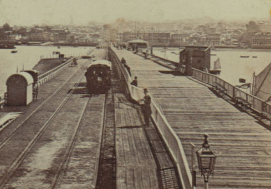 1860s image of  Ryde Pier