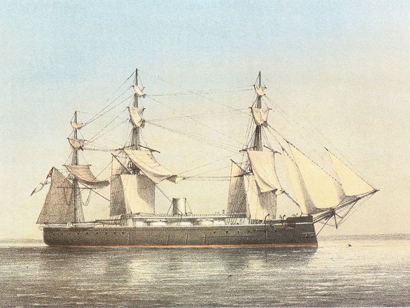 HMS Monarch (1868) W F Mitchell