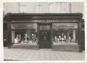 Louis Zink's Hairdresser shop in Union Street