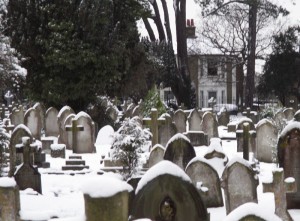 Snow in the Cemetery