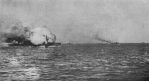 Destruction of HMS Invincible at Jutland